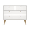 ebuy24 Bodo kommode 4 lades wit.
