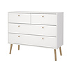 ebuy24 Bodo kommode 4 lades wit.