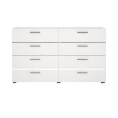 ebuy24 Pepe kommode 8 lades wit.