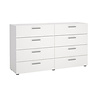 ebuy24 Pepe kommode 8 lades wit.