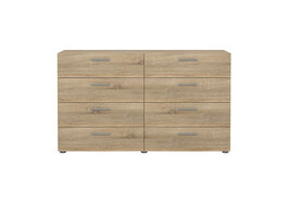 ebuy24 Pepe kommode 8 lades eikenstructuur decor.