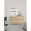 ebuy24 Pepe kommode 8 lades eikenstructuur decor.