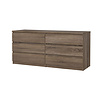 ebuy24 Naia kommode 6 lades truffel decor.