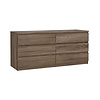 ebuy24 Naia kommode 6 lades truffel decor.