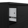 ebuy24 Naia kommode 3 lades zwarte structuur.