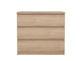 ebuy24 Naia kommode 3 lades eiken decor.