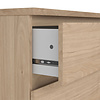 ebuy24 Naia kommode 3 lades eiken decor.
