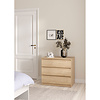ebuy24 Naia kommode 3 lades eiken decor.