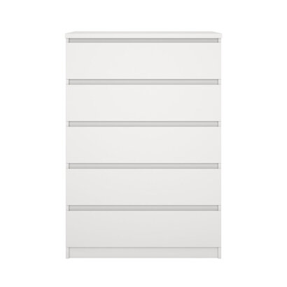 ebuy24 Naia kommode 5 lades wit.
