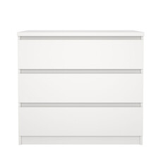 ebuy24 Naia kommode 3 lades wit.