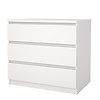 ebuy24 Naia kommode 3 lades wit.