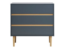 ebuy24 Bisley kommode 3 laden donkergrijs.