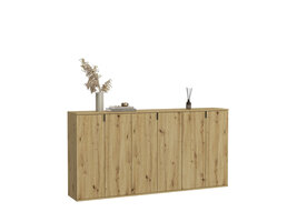 ebuy24 ProjektX kommode 2+2+2 deuren 6 deuren eiken decor.