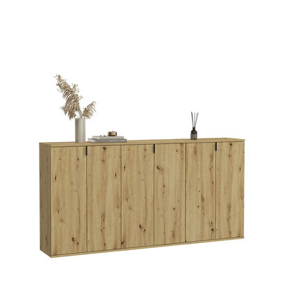 ebuy24 ProjektX kommode 2+2+2 deuren 6 deuren eiken decor.