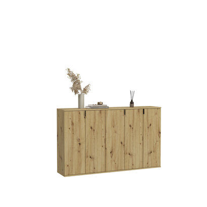 ebuy24 ProjektX kommode 2+2+1 deuren 5 deuren eiken decor.