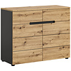 ebuy24 Canu kommode 2 laden 2 deuren eiken decor.