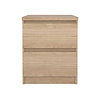 ebuy24 Naia nachtkastje 2 lades eiken decor.