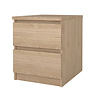 ebuy24 Naia nachtkastje 2 lades eiken decor.