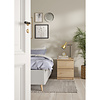 ebuy24 Naia nachtkastje 2 lades eiken decor.
