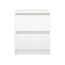 ebuy24 Naia nachtkastje 2 lades wit.