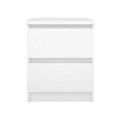 ebuy24 Naia nachtkastje 2 lades wit.