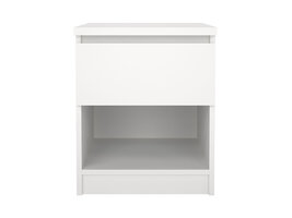 ebuy24 Naia nachtkastje 1 lade, 1 plank wit.