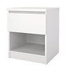 ebuy24 Naia nachtkastje 1 lade, 1 plank wit.