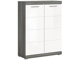 ebuy24 Scout schoenenkast 2 deuren wit hoogglans.