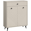 ebuy24 Notes schoenenkast 2 deuren mat beige.