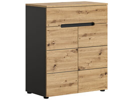 ebuy24 Canu schoenenkast 1 lade 2 deuren eiken decor.