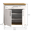 ebuy24 Verona schoenenkast 1 lade 2 deuren lariks decor.