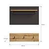 ebuy24 Canu kapstok 3 haken 1 plank eiken decor.