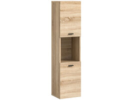 ebuy24 Boston kolomkast 2 deuren 1 vak eiken decor.