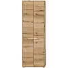 ebuy24 Zeno kolomkast 2 deuren eiken decor.