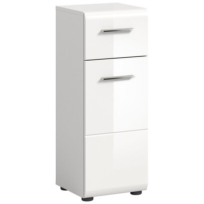 ebuy24 Ice badkamerkast 1 lade 1 deur wit hoogglans.