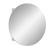 ebuy24 Riff spiegelkast Ø70 cm 1 deur wit.