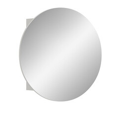 ebuy24 Riff spiegelkast Ø70 cm 1 deur wit.