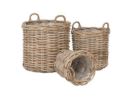 ebuy24 Burton Manden set van 3 natuur.