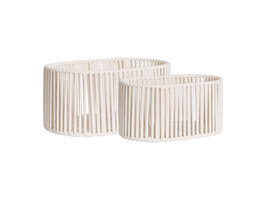 ebuy24 Arese Manden set van 2 offwhite.