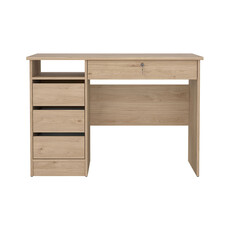 ebuy24 FunctionPlus bureau 1 plank, 4 lades eiken decor.