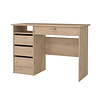 ebuy24 FunctionPlus bureau 1 plank, 4 lades eiken decor.