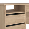 ebuy24 FunctionPlus bureau 1 plank, 4 lades eiken decor.