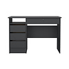 ebuy24 FunctionPlus bureau 1 plank, 4 lades matgrijs.