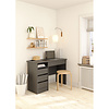 ebuy24 FunctionPlus bureau 1 plank, 4 lades matgrijs.