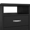 ebuy24 FunctionPlus bureau 5 lades, 1 plank zwarte essenhout decor.