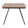 ebuy24 Toronto tuintafel 100x220cm natuur, zwart.