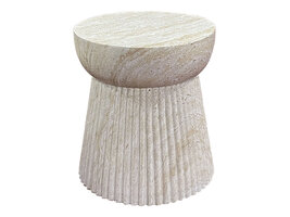 ebuy24 Bonn Bijzettafel Ø37cm natuur.