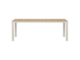 ebuy24 Noah tuintafel grijs, teak decor.