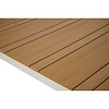 ebuy24 Noah tuintafel grijs, teak decor.