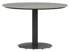 ebuy24 Hector tuintafel Ø110 cm grijs.